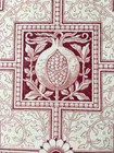 Antique Tile Minton Hollins English Ceramic Arts Crafts Pomegranate Stamped