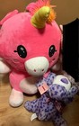 Fiesta Plush Pink Unicorn Multicolor Rainbow Tail Stuffed Animal 20  Inch Plushi