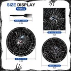 100 Pcs Halloween Spider Web Party Tableware Set     Disposable Spider Plates  Nap