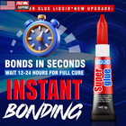 3 Gram  pack Of 12  Single Use Super Glue Liquid  Super Fast  Thin   Strong Adhe