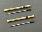At Cross Company Pen Refills Fine Ball Point Black Ink Gold Tubes Vintage Nos
