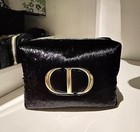 Dior Beaute Black Velvet Cosmetic Converted Bag
