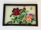 Vintage Chinese Double Sided Silk Embroidery Floral Handmade Art Work
