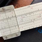 Vtg Usa  Pickett Model N-500-t White All Metal Slide Rule Rules W  Case Booklet