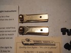 Lot Of 2 Brass Skinner Sights With Peep Aperture Inserts
