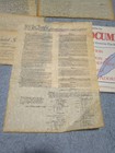 Declaration Of Independence   Bill Of Rights  4 Authentic Reproduction Documents