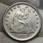 1875 Seated Liberty Quarter