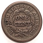 1851 Braided Hair Large Cent
