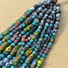 Vintage Old Handmade African Venetian Mosaic Millefiori Trade Glass Beads Iii