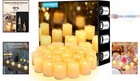 50 Pack Flameless Led Votive Candles Plastic 1 5  Warm White Battery Operated