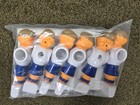 22  Vintage Old School Foosball Table Soccer Replacement Men 11 Blue 11 Red
