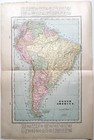 South America  Brazil  Argentina   Central America Maps     1913   1926 Cram Atlas