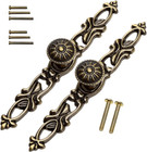 2pcs Vintage Style Pulls Handles  Antique Bronze Cabinet Knobs For Furniture    
