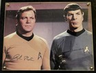 William Shatner Leonard Nimoy Signed Auto Star Trek 8x10 Color Photo Grad Loa