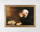 Grace And Gratitude Print  Praying Over Bread By Eric Enstrom Christian Art Prin