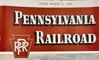 Vintage August 6 1950 Pennsylvania Railroad Prr Schedule Timetable Train Book