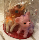 Vintage- Brand New - 6 Rubber Squeaky Toys