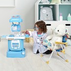 Ondekt Kids Doctor Set  15 Pieces Playset On Trolley  Small Suitcase