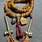Tibetan Yak Bone 108 Beads Mala Retro Cultural Play Prayer Bead Bracelet