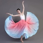 Flamenco Dance Gradient Skirts  Women Stage Performance Dance Practicing Skirt