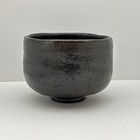 Japanese Tea Ceremony Chawan Tea Bowl Raku Ware Black Glaze Chanoyu W box Matcha
