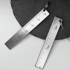 Edc Titanium Ruler Double Scale Inch Metric In cm Measuring Tool With Key Ring