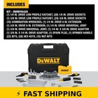 Dewalt 142 Piece Mechanics Tool Set  Sae   Metric  Dwmt45425