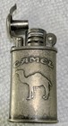 Vintage Camel Lighter Oval Metal Flip Top Trench Style Pre-owned Retro Chic