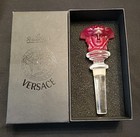 Versace Medusa Red Crystal Rosenthal Bottle Stopper- Nib