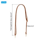 2 Pcs Leather Purse Handle Strap 26 -47  Adjustable Strap Replacement Brown