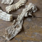 Vintage Antique Lace Lot Embellishment Trim Off White As Is