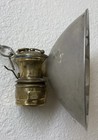 Vintage Brass Carbide Miners Light W 7    Reflector By Universal Lamp Co 