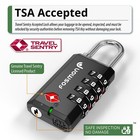 3xtsa Approved 4digit Combination Travel Suitcase Luggage Bag Lock Padlock Reset