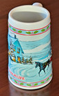 Vintage Miller High Life Beer Stein Mug   Limited Edition - Christmas   1985