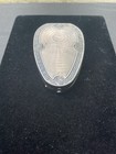 Antique Karess Woodworth Art Deco Compact Case  empty  1920   s  Silverplate