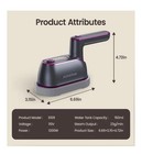 Jack     Rose Travel Steamer Iron For Clothes 1200w Iron Steamer Portable Travel