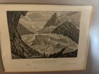 Pair Original  Rare Antique Art Engraving Print  La Meir De Glac   nouvelle Galle