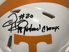Travis Henry 98 Champs Signed Autographed Tennessee Volunteers Mini Helmet Psa