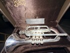 Bach Stradivarius Bb Silver Plated Cornet W  Case Mouthpiece 