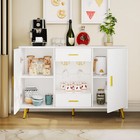 Sideboard Buffet Storage Cabinet W  2 Drawers   2 Door Entryway Console Cupboard
