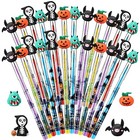 Pcs Halloween Pencils Bulk With Top Eraser Stackable Pencils 24