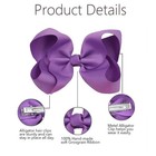 40pcs 4 Inch Hair Bows For Girls hand-made Grosgrain Ribbon Hair Bow Alligator C