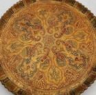 Kashmir Indian Papier Mache Lacquer Dish 19th Century