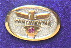       vtg  Continental Airlines 10k Employee Service Award Tie lapel Screw Back Pin 