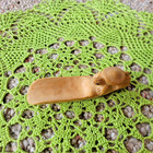 Chinese Hand Carved Boxwood Tea Scoop Shovel Spoon Tortoise 4 