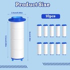 10pcs Ion Shower Drops Head Filter  2 36    0 95 Inches Showerhead Filter  Pp Co