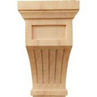 Cor07x07x13flro Fluted Wood Corbels 7 w X 7 1 2 d X 13 h R