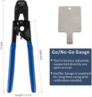 Pex Cinch Clamp Crimping Tool  go no-go Gauge   20 Pcs 1 2  Ss Clamps
