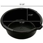 Funnel King 32950 Oil Drain Pan  Length 13 1 2   Height 4 1 2   Made In Usa 