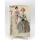 60s Women s Dress Large Collar Sewing Pattern  Size 16 Vintage Simplicity 3422